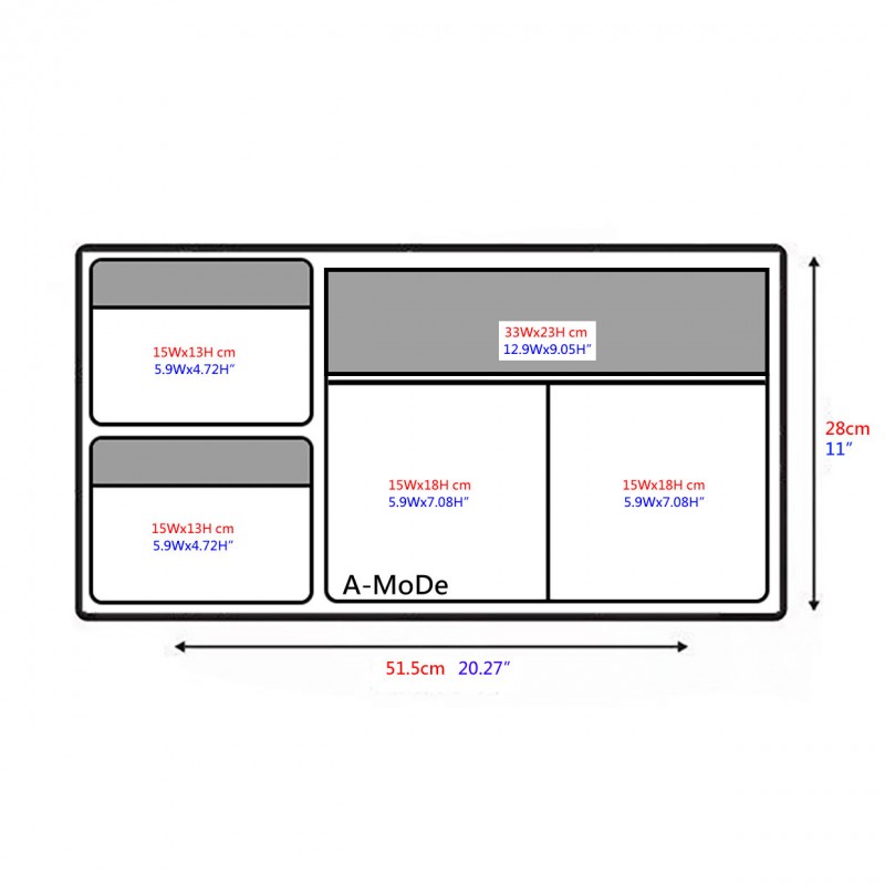 LID1519B 14"Laptop Lid Organizer for Pelican1510 1535 IM2500 nanuk935 (discontinued)